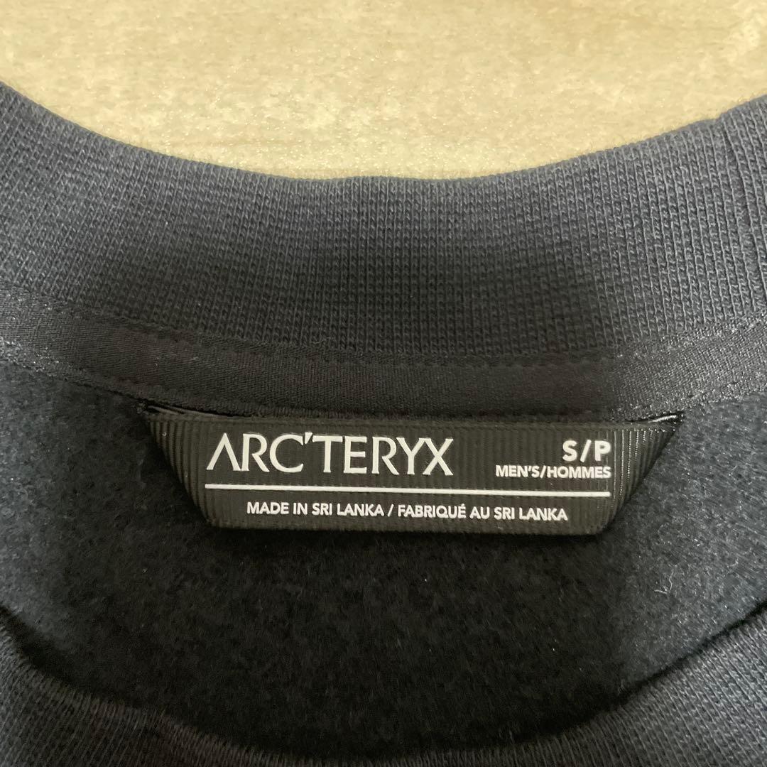 Sサイズ ARC'TERYX アークテリクス エンブレムフリースクルー 黒