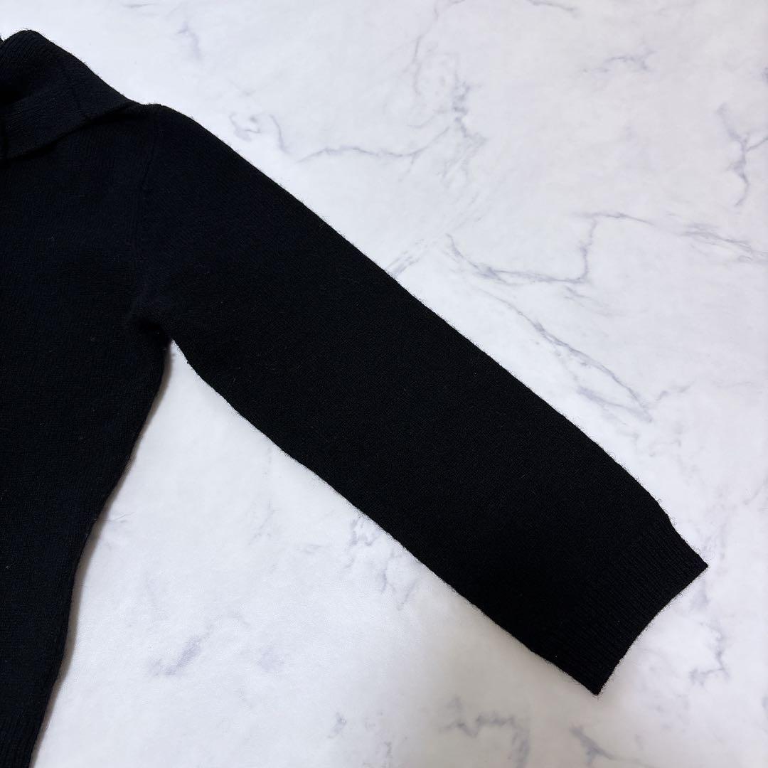 【美品】cygne シーニュ Elise セーラーリボンニット ブラック