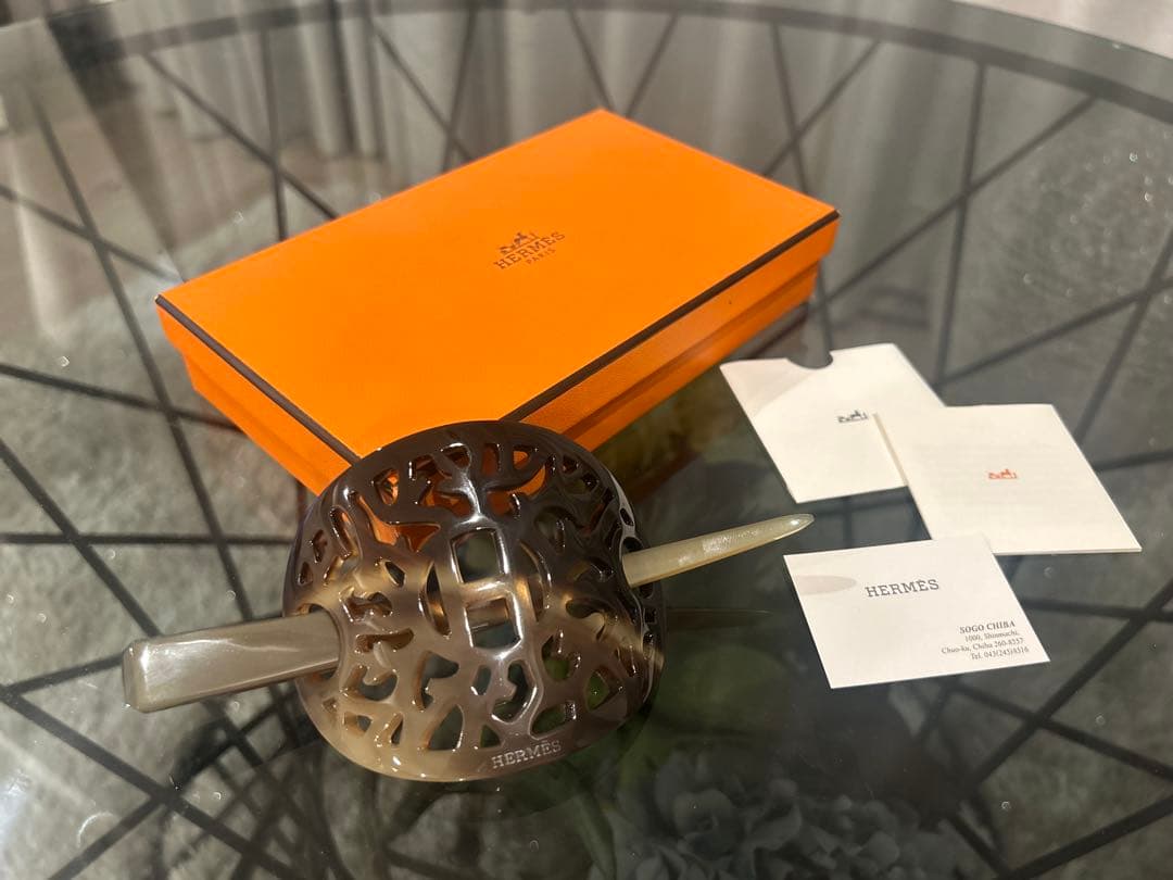 【ひろ＊＊さん専用】HERMES ヘアアクセサリー グレー