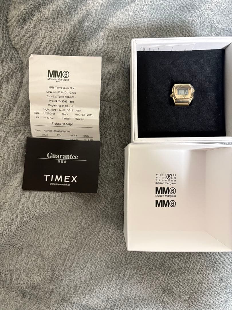 時計 TIMEX x MM6 T80 Ring Watch