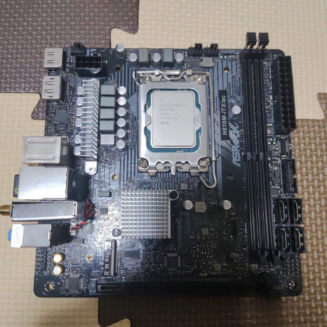 Core i5 12400f mini-itxマザボセット