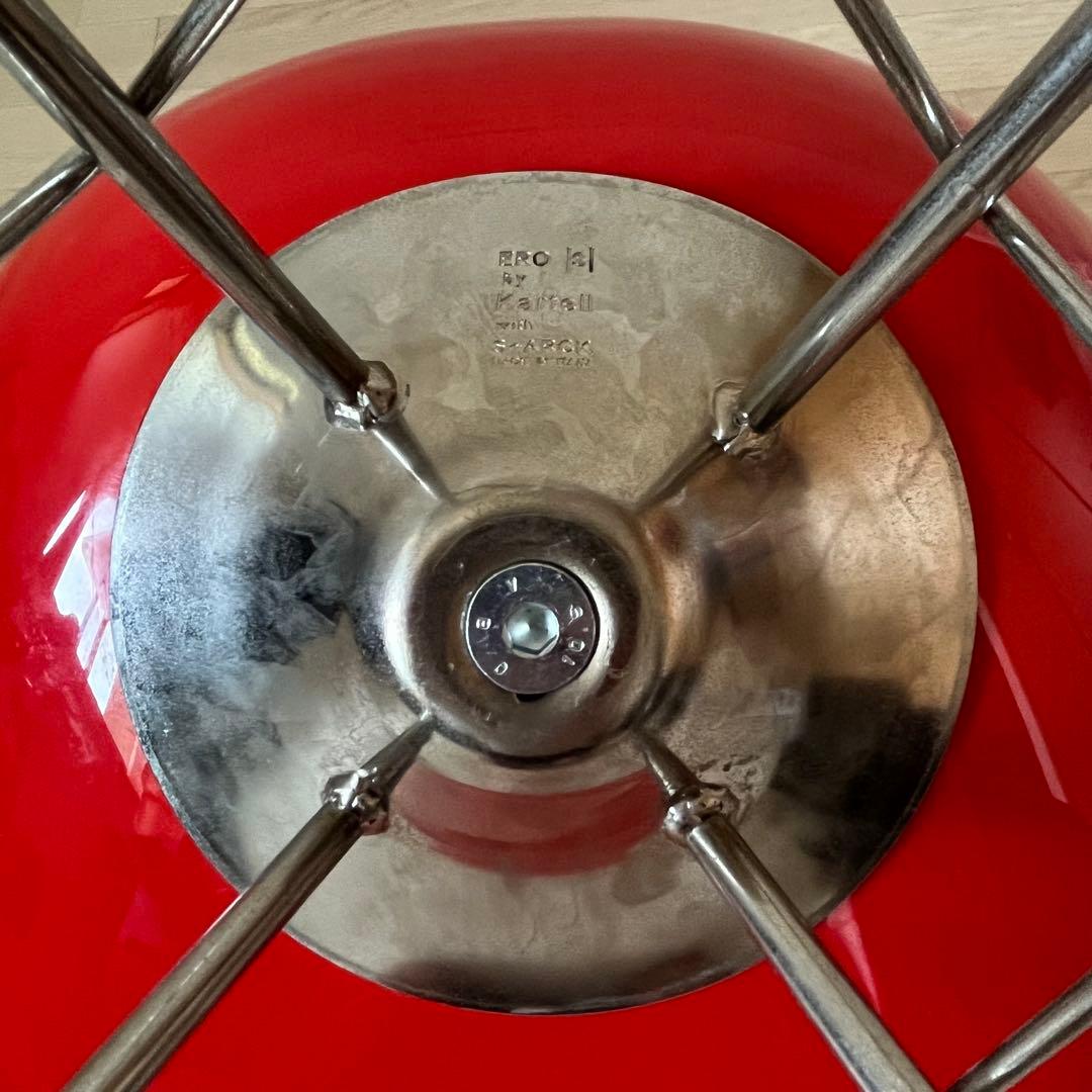 【希少色・廃盤】Kartell カルテル エロエス チェア 椅子 4本脚 赤