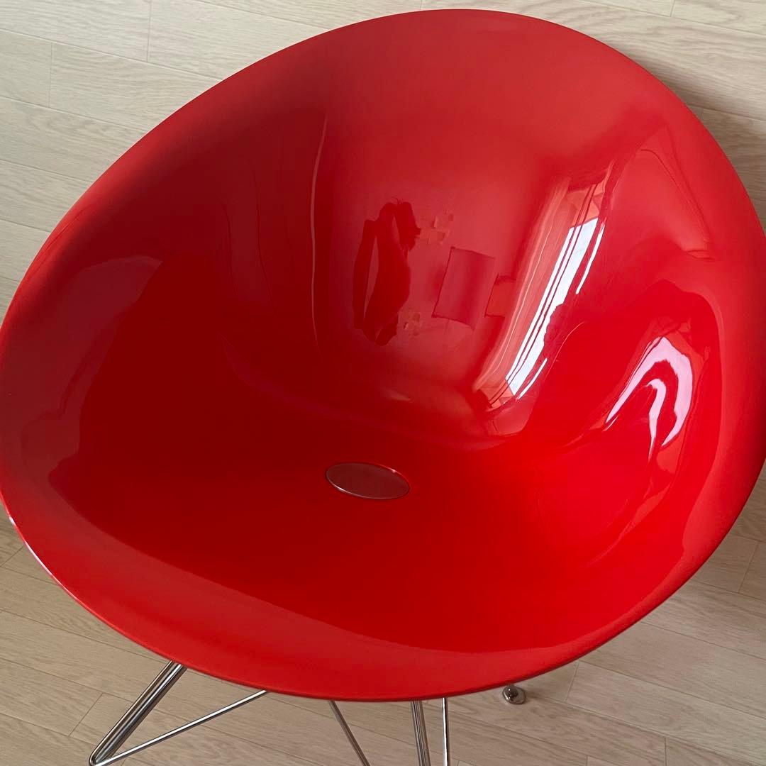 【希少色・廃盤】Kartell カルテル エロエス チェア 椅子 4本脚 赤