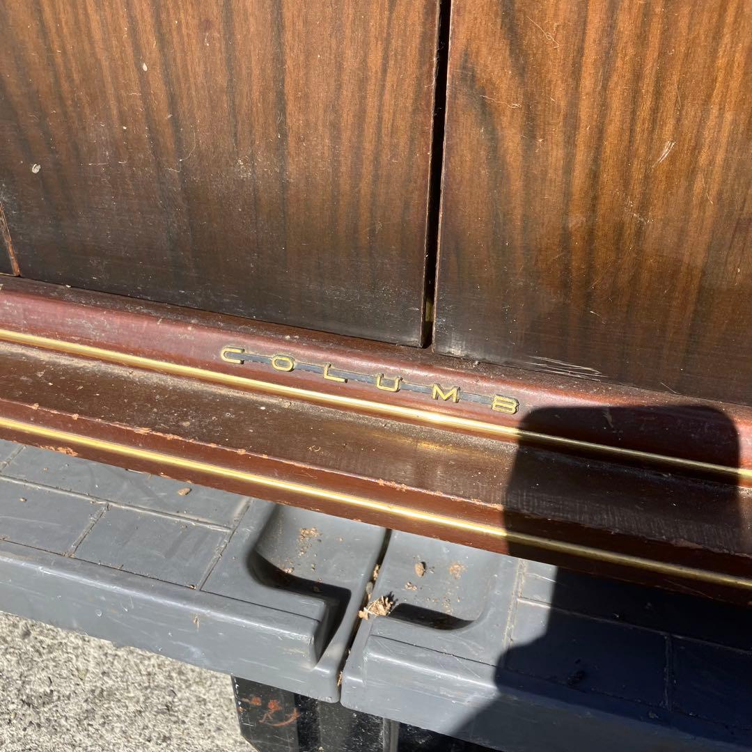 Columbia コロムビア 真空管レコードプレイヤー 木製キャビネット 古道具