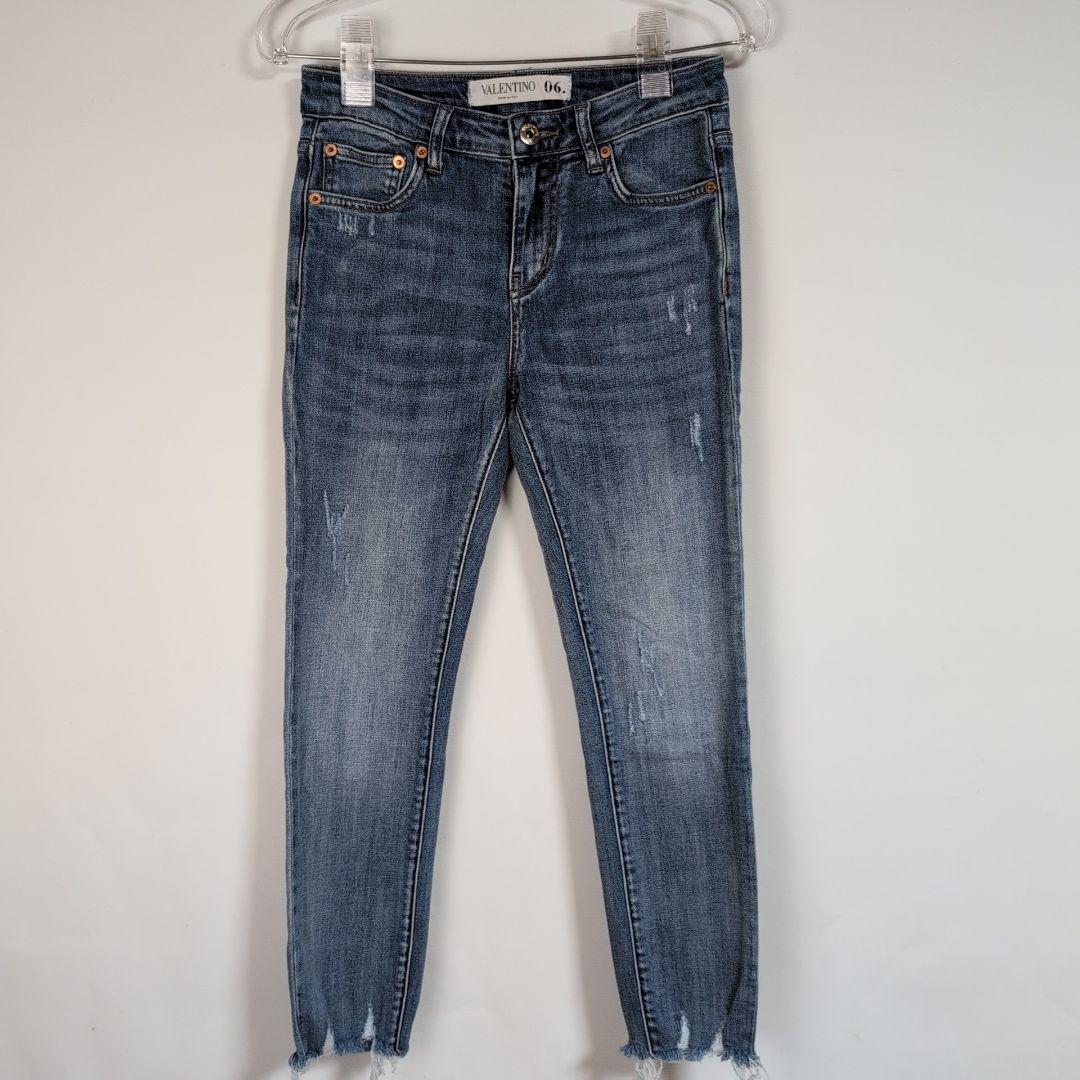 VALENTINO ヴァレンティノ スキニーデニム CVDロゴ付き
