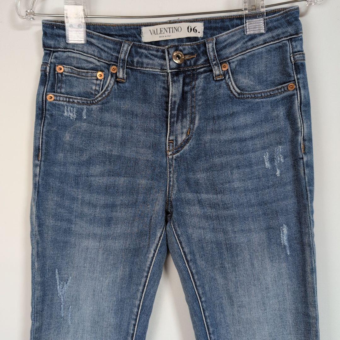 VALENTINO ヴァレンティノ スキニーデニム CVDロゴ付き