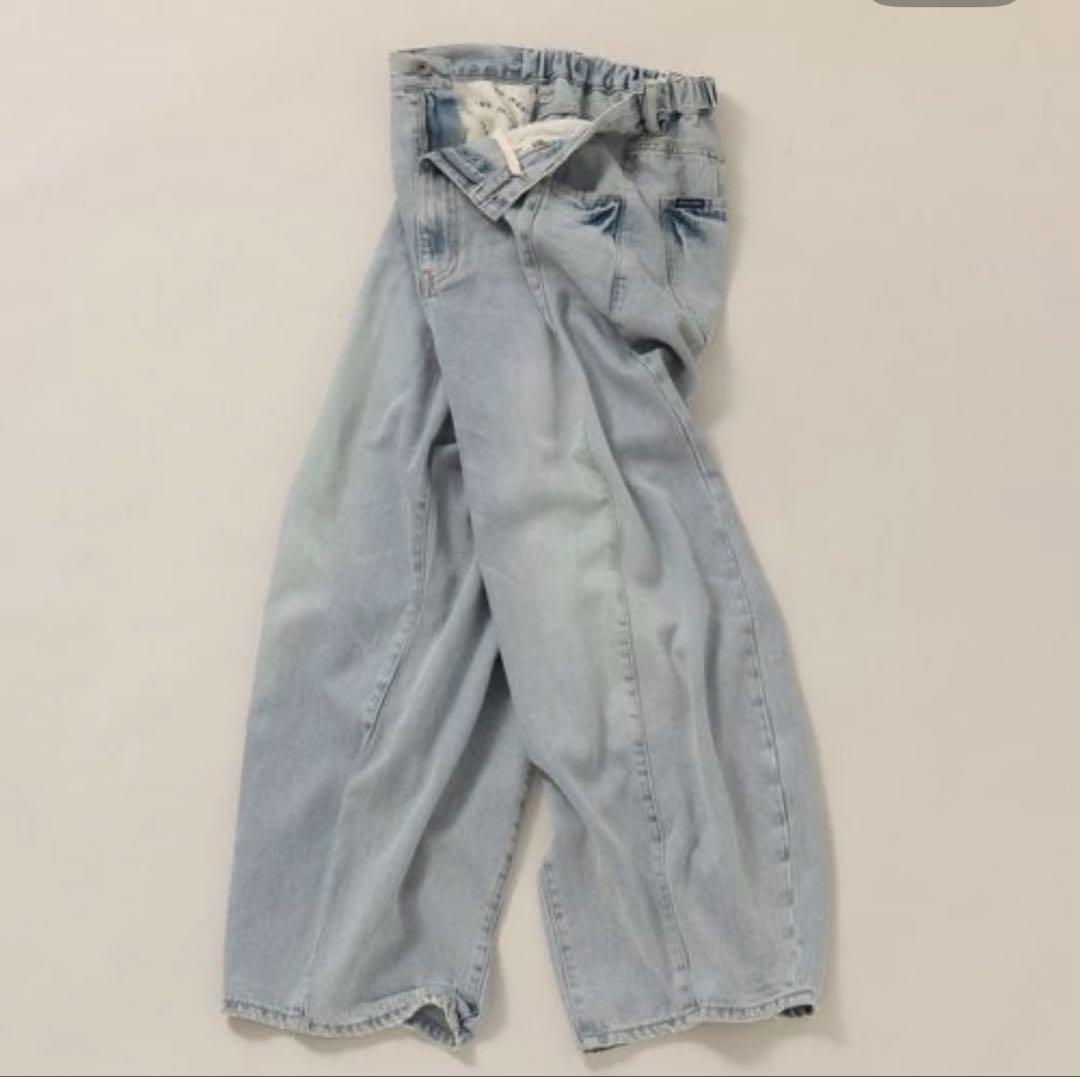 【新品】3Dドロップ デニム パンツ ニコアンド M