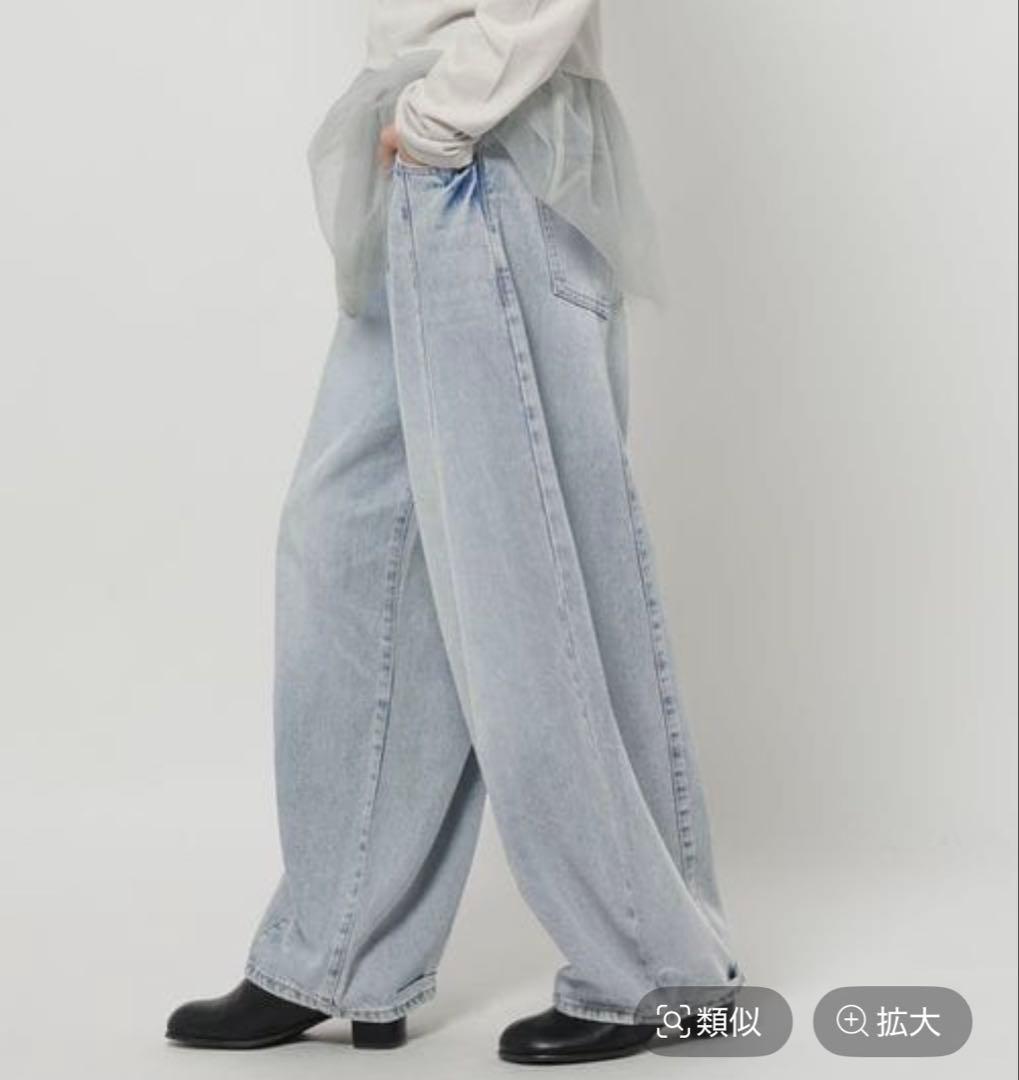 【新品】3Dドロップ デニム パンツ ニコアンド M