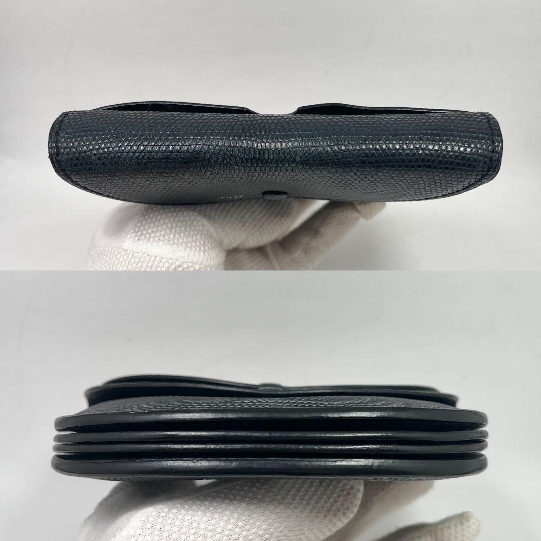 【超希少】キャプテンサンシャイン 半円財布　リザード型押し　レザー　美品