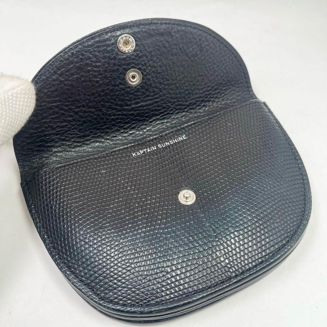 【超希少】キャプテンサンシャイン 半円財布　リザード型押し　レザー　美品