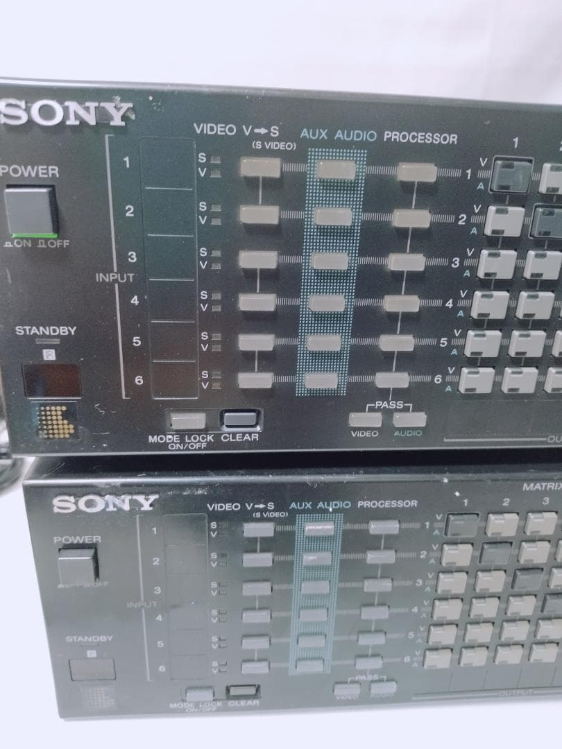 2台セット SONY ビデオ オーディオ セレクター SB-V3000