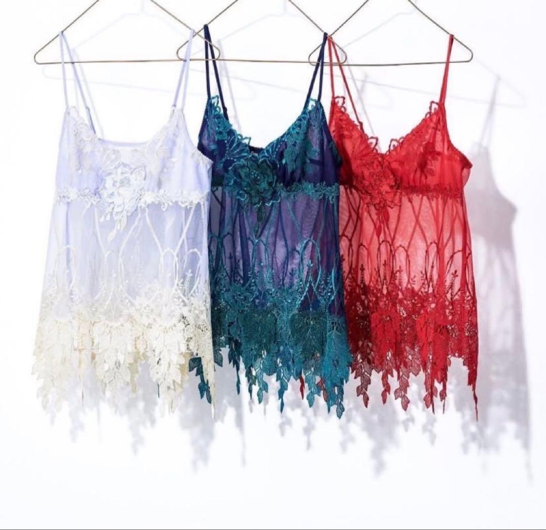 希少品　サルート34 キャミソール　LLサイズ　PUカラー