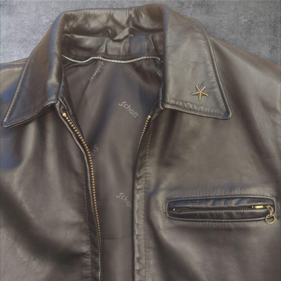 90's Schott AT101 シングルライダースジャケット サイズ36