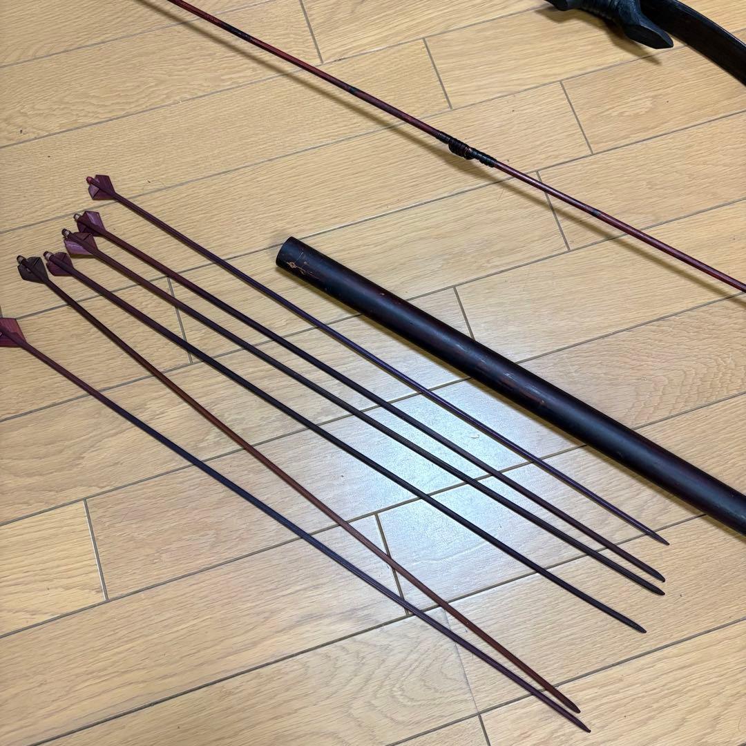 弓道 弓矢 竹矢 矢 弓道具 羽根 矢筒 武具 レトロ 弓具 弓
