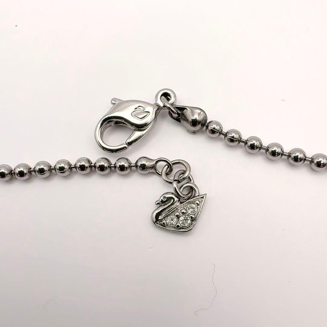 スワロフスキー　ネックレス　パイレーツオブカリビアン　海賊旗モチーフ　ドクロ