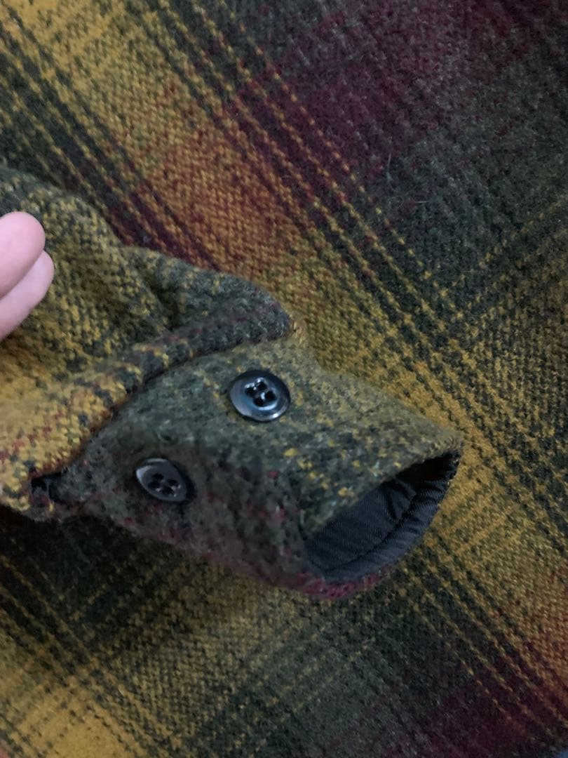 melton USA製 70sヴィンテージ オンブレチェック ウールジャケット