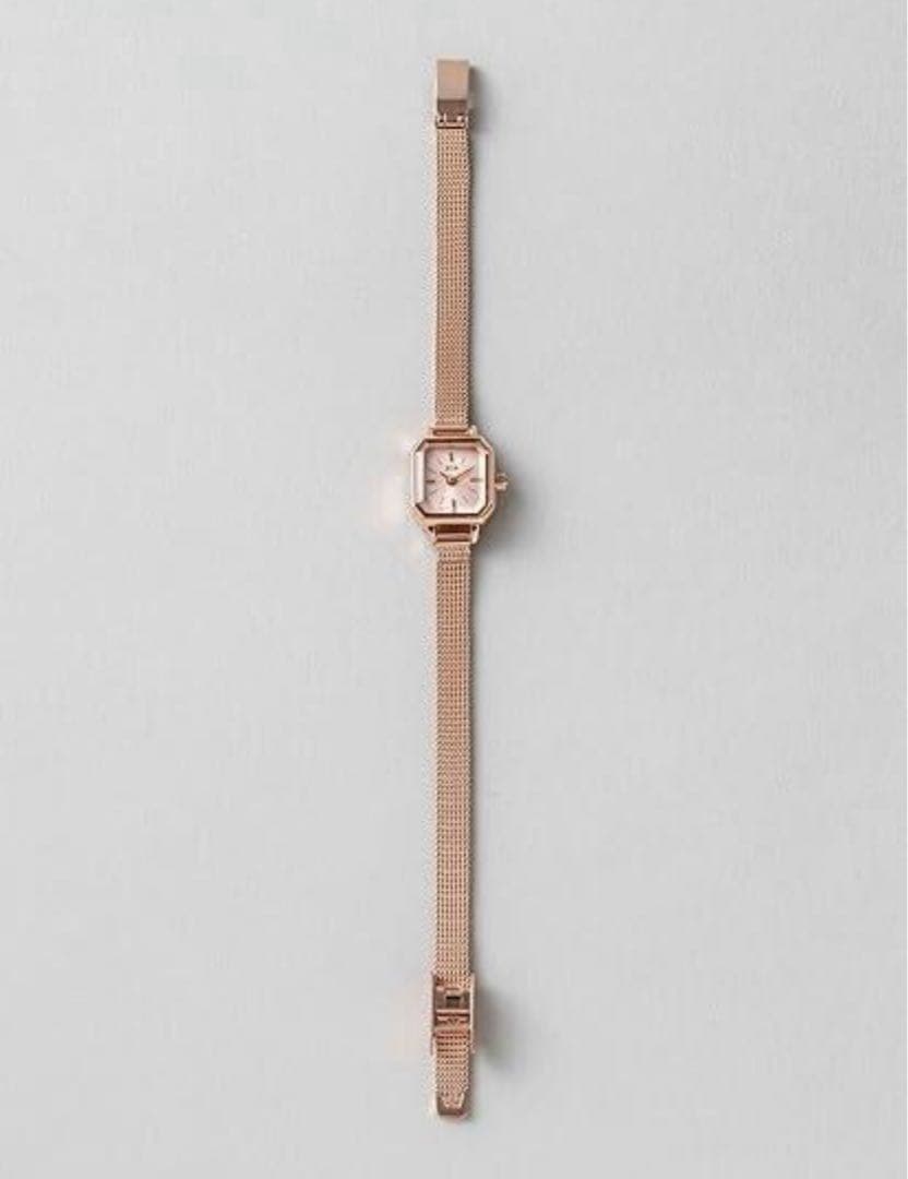 ete ウォッチ オクタゴンフェイス ダイヤモンド　ピンクゴールド