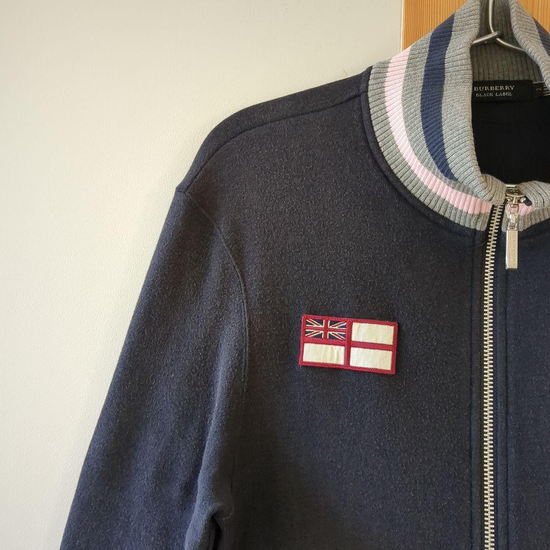 BURBERRY BLACK LABEL ジップジャケット 紺 M