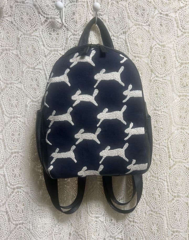 【お値下げです】ミナペルホネン ハンドメイド 本革リュックrun run run