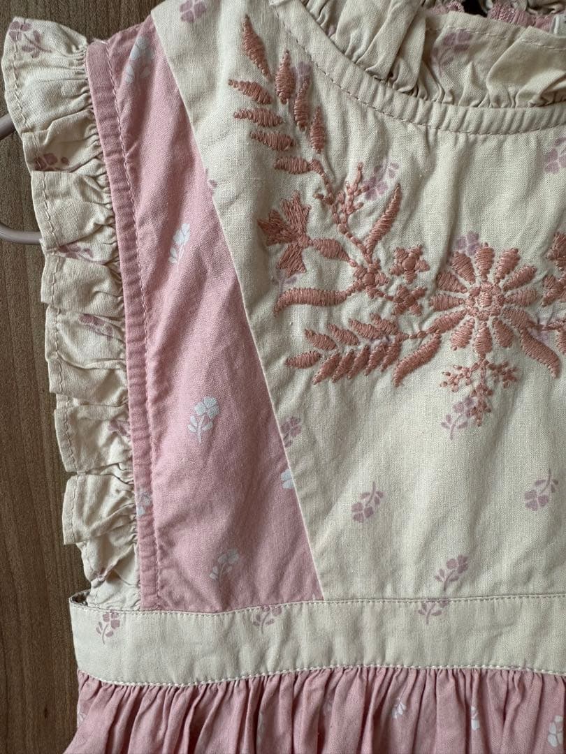 apolina エプロンワンピ　MTO 2-3y