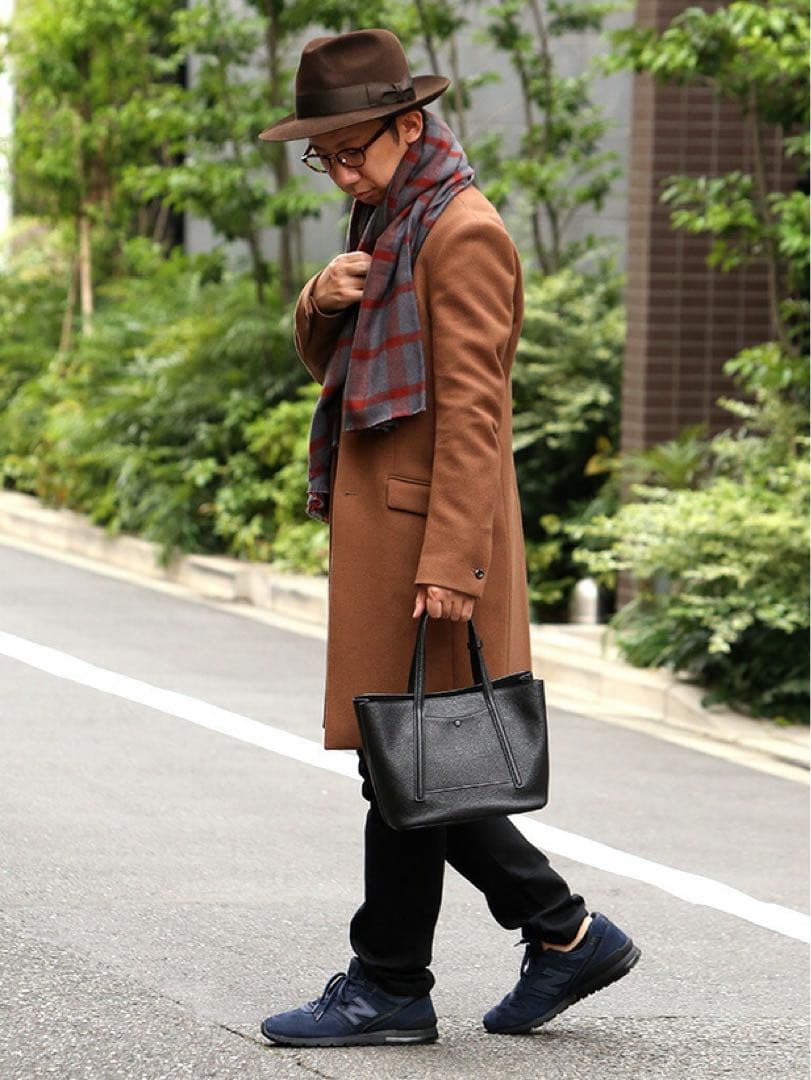 【新品】ガレリアント ボリューム ミニ トートバッグ ブラック レザー マチ広