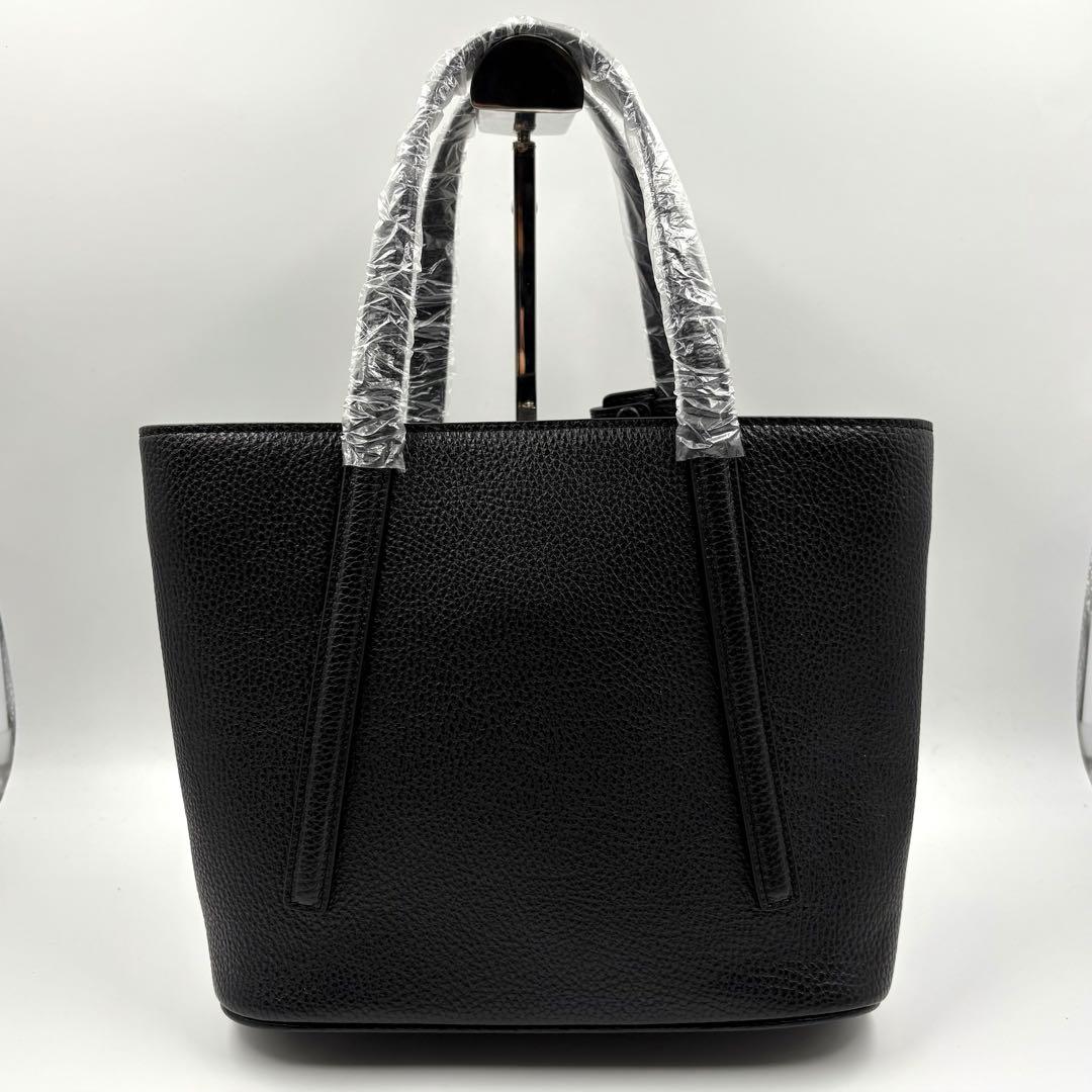 【新品】ガレリアント ボリューム ミニ トートバッグ ブラック レザー マチ広