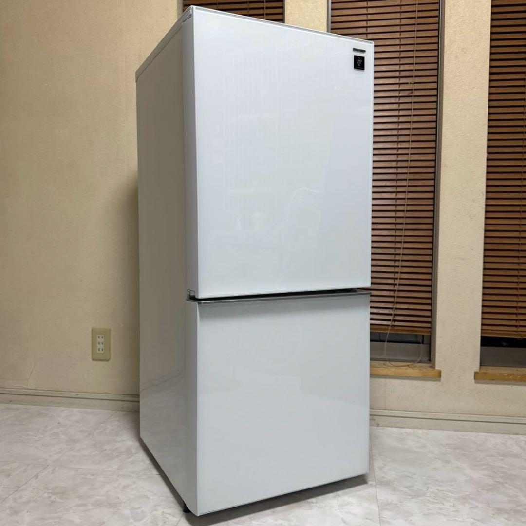 SHARP プラズマクラスター搭載冷蔵庫 137L ガラストップ つけかえドア