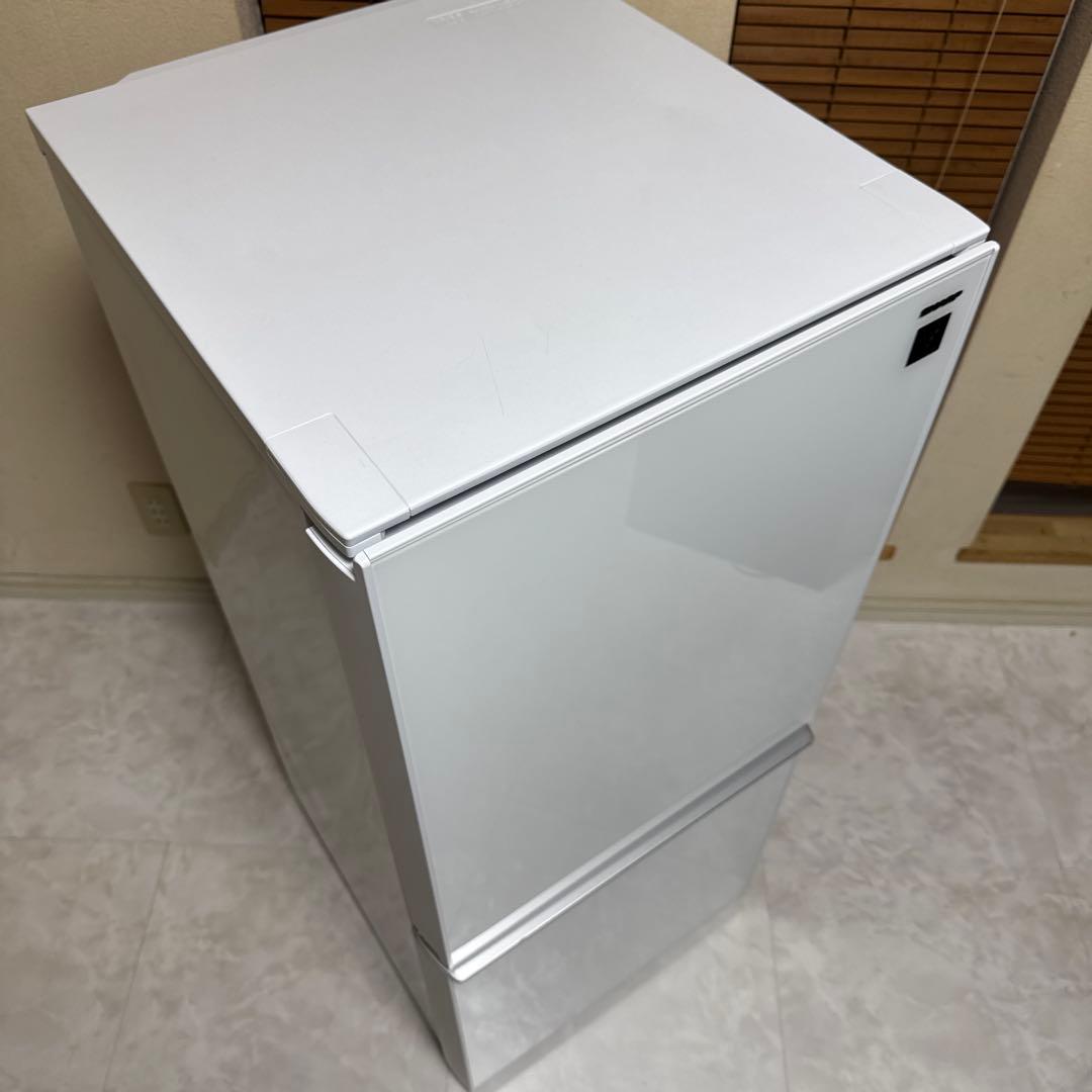 SHARP プラズマクラスター搭載冷蔵庫 137L ガラストップ つけかえドア