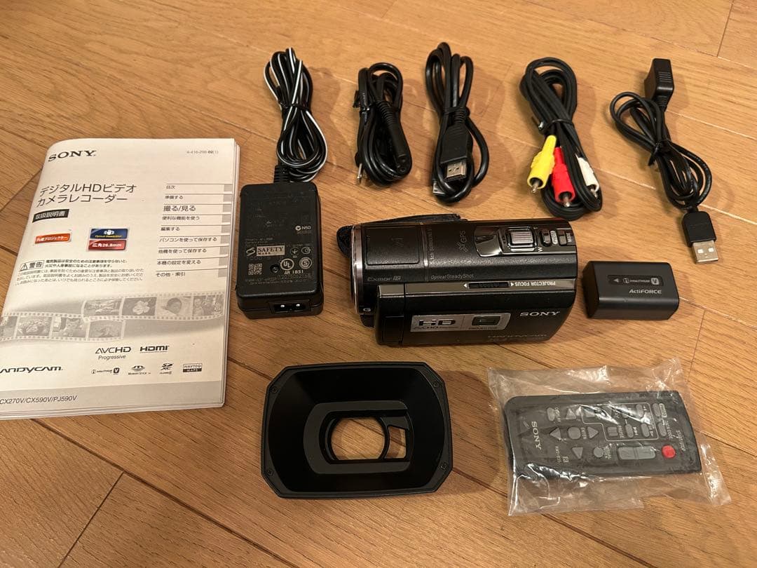 【動作確認済】SONY HDR-PJ590　ソニー　ハンディカム　ビデオカメラ