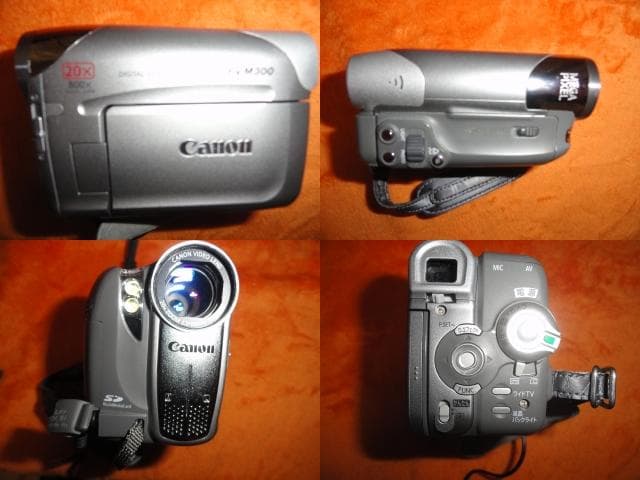 極美の動作品◆キャノン　ＦＶＭ３００　ミニDVカメラ