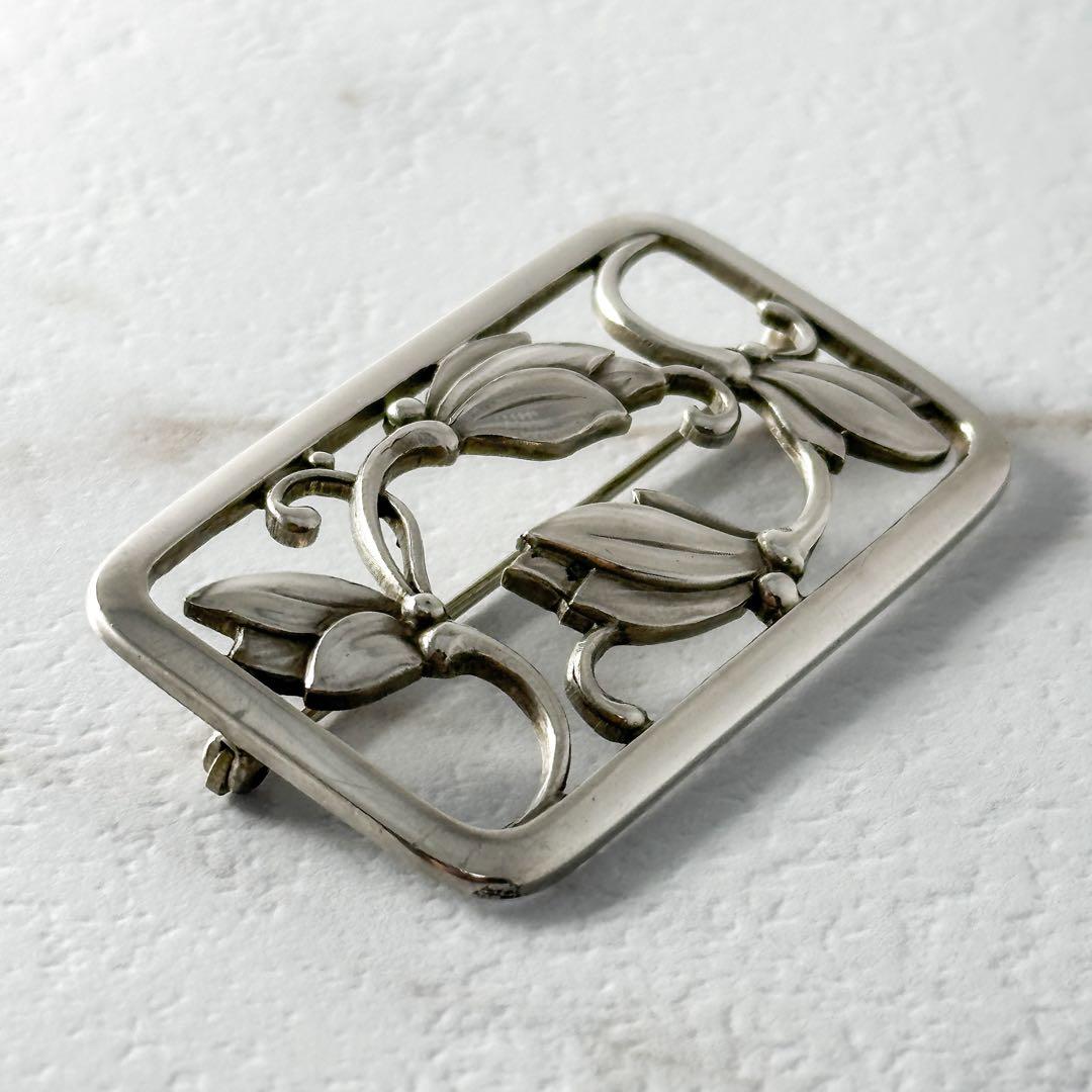  　295　シルバー　ブローチ　フラワー　花　925s