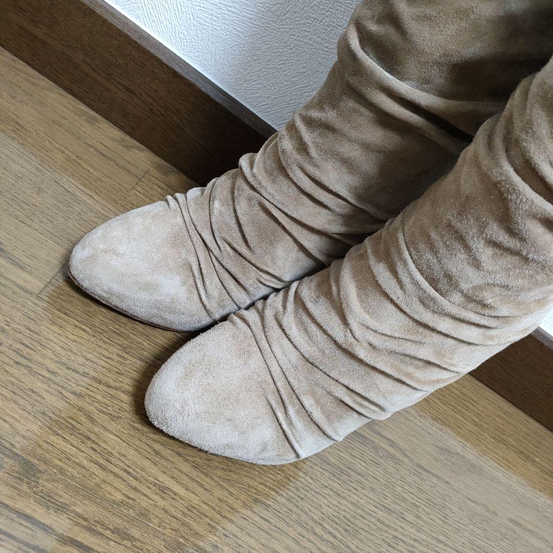 美品　Christian Louboutin ロングブーツ　スウェット