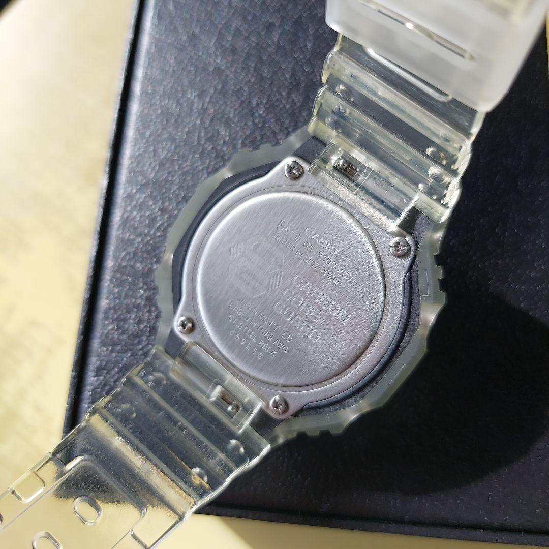 希少　G-SHOCK GA-2100SRS-7AJF スケルトン カシ