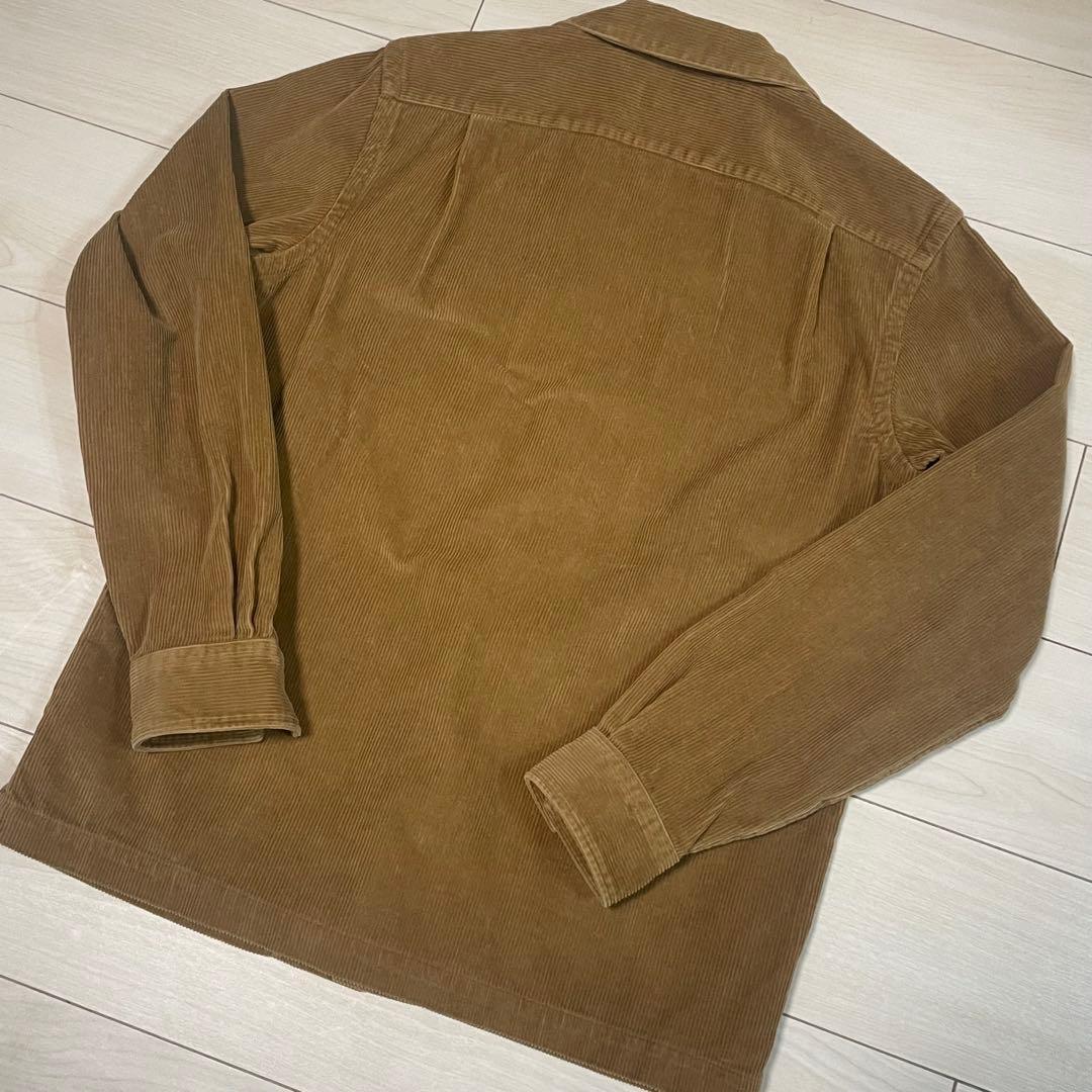 ポロラルフローレン　コーデュロイ開襟シャツ　ブラウン