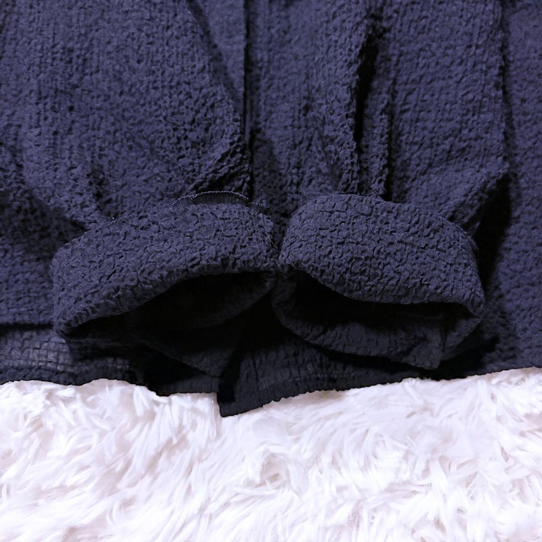 美品★23AW イエナ ボリュームカラーブラウス ブラック