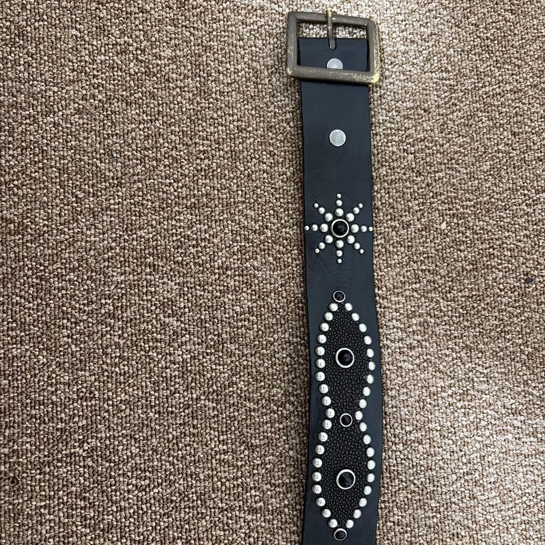 美品htc オーバーレイピーナッツスタッズベルト スティングレイ　36inch