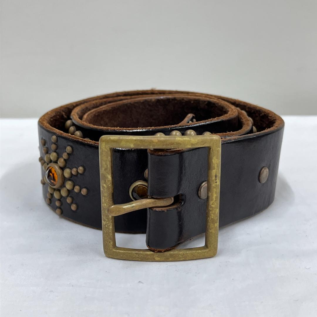 HTC/Peanut Belt /スタッズレザーベルト/本革/スティングレー