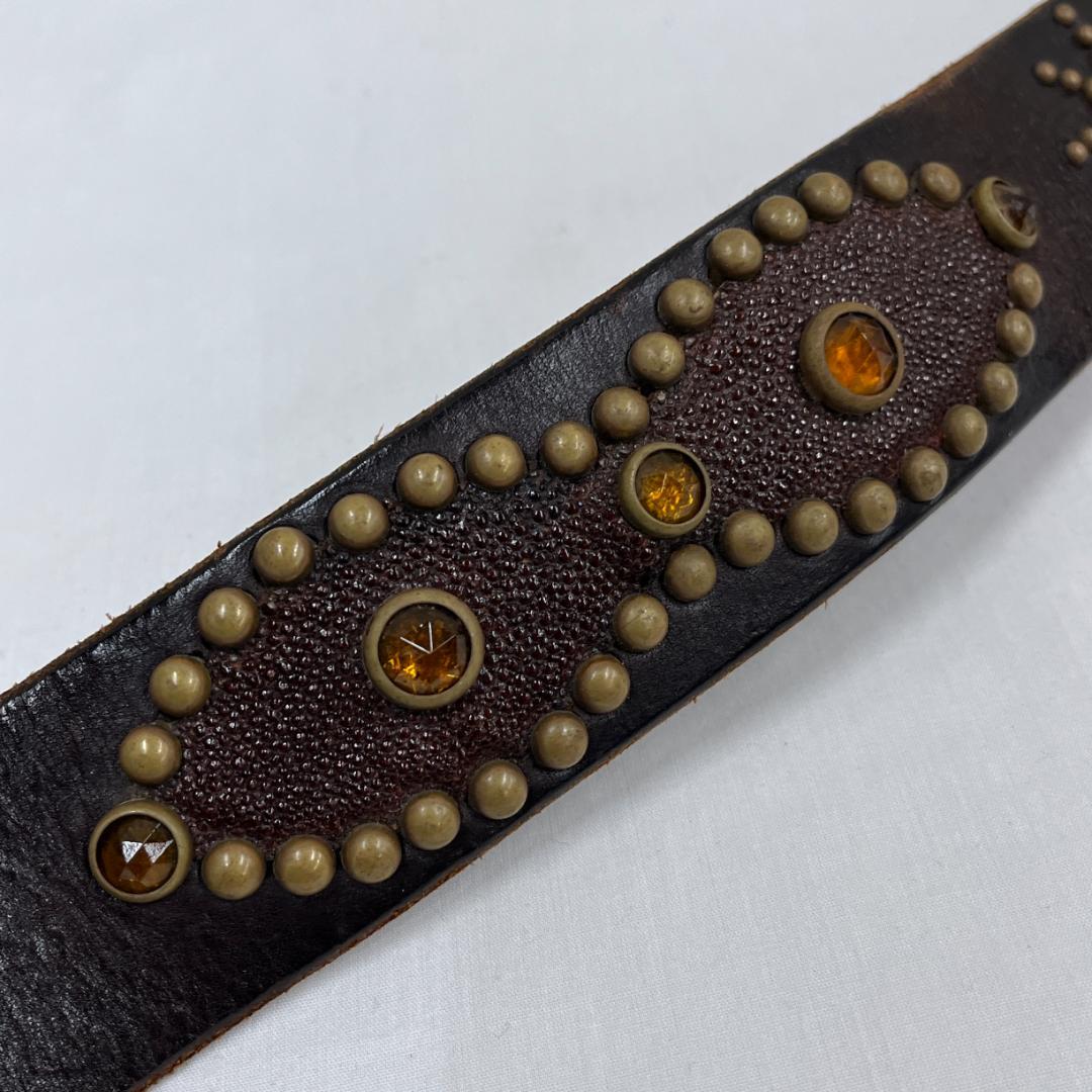 HTC/Peanut Belt /スタッズレザーベルト/本革/スティングレー