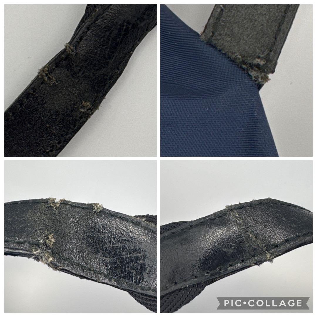 PRADA プラダ　ネイビー　ボストンバッグ　旅行かばん　トートバッグ　三角ロゴ