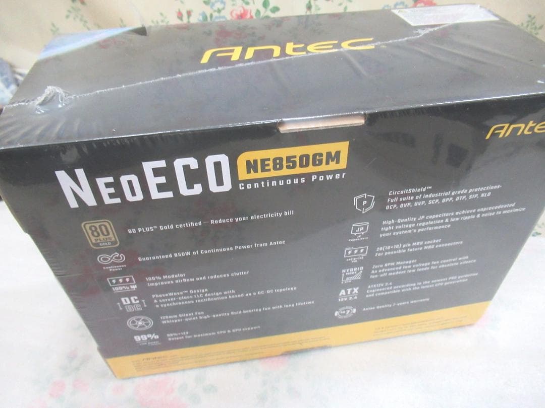 NeoECO Gold NE850G M ブラック　80 Plus Gold