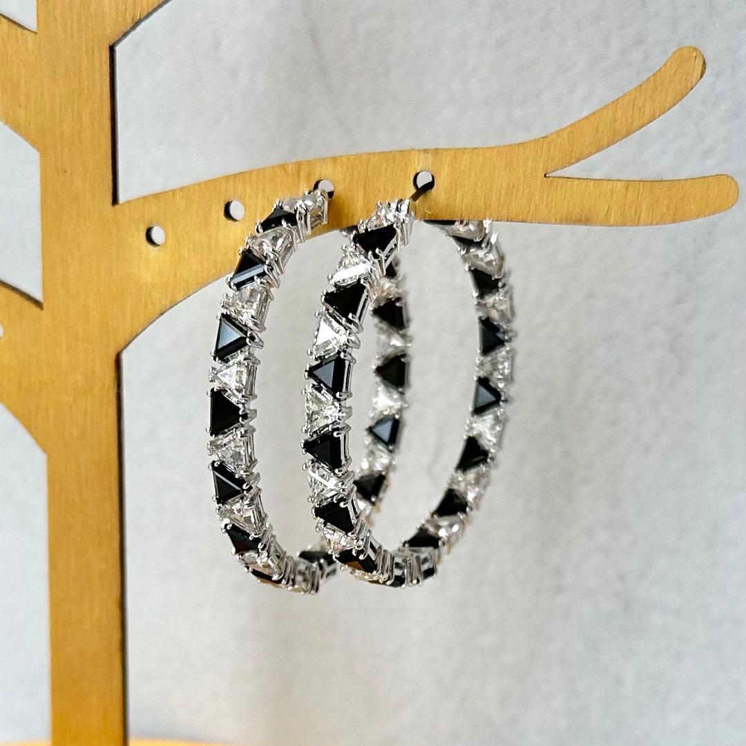 定価3万円★美品 SWAROVSKI スワロフスキー Ortyx フープ ピアス