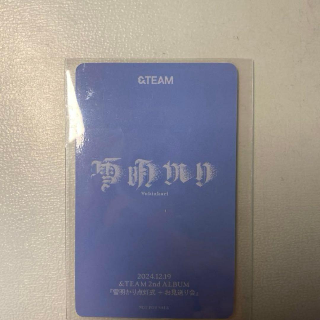【YOu様】&TEAM K ケイ 雪明かり 点灯式 ショケ 限定トレカ