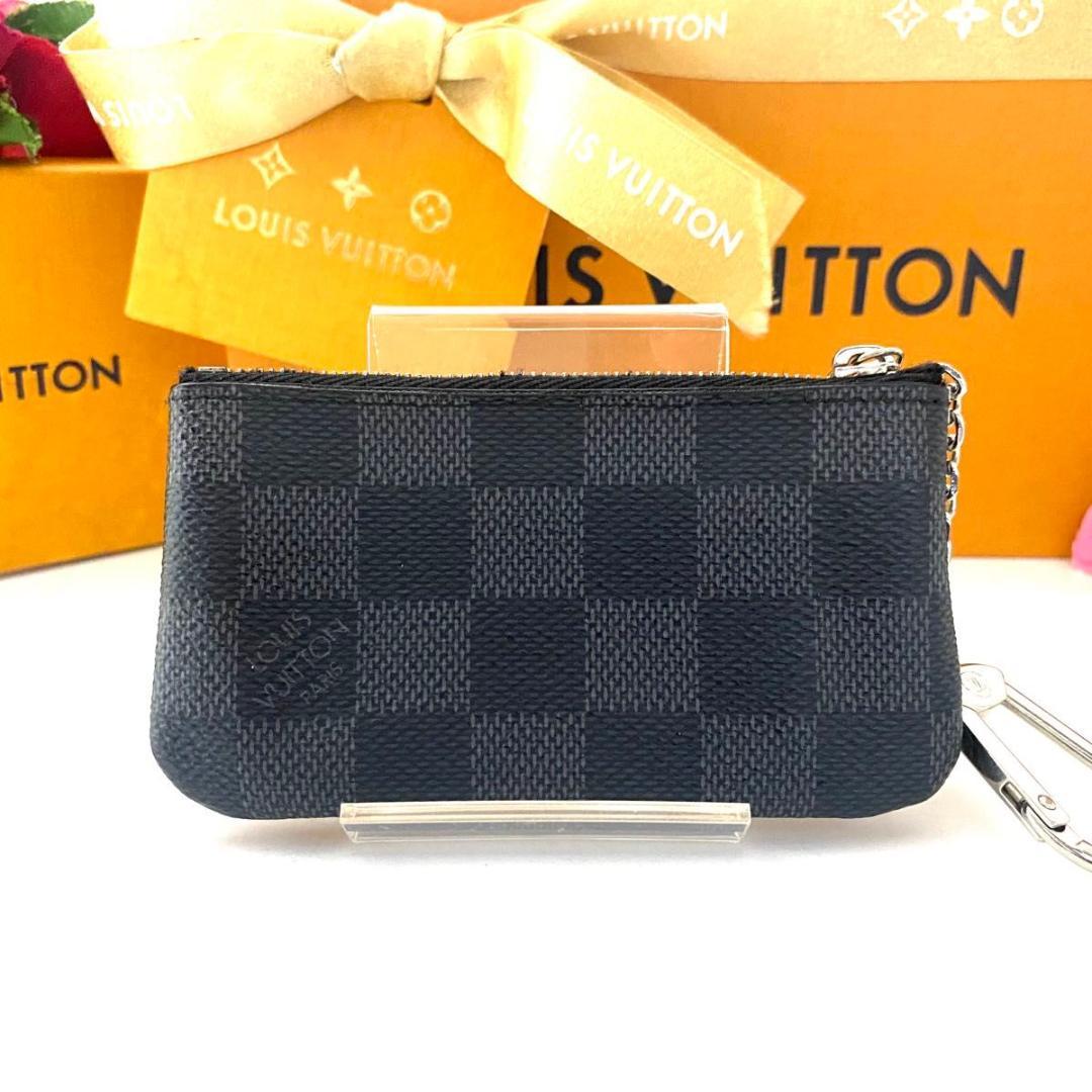 ルイ ヴィトン◎ポシェット クレ ダミエ グラフィット ケース 小銭入れ