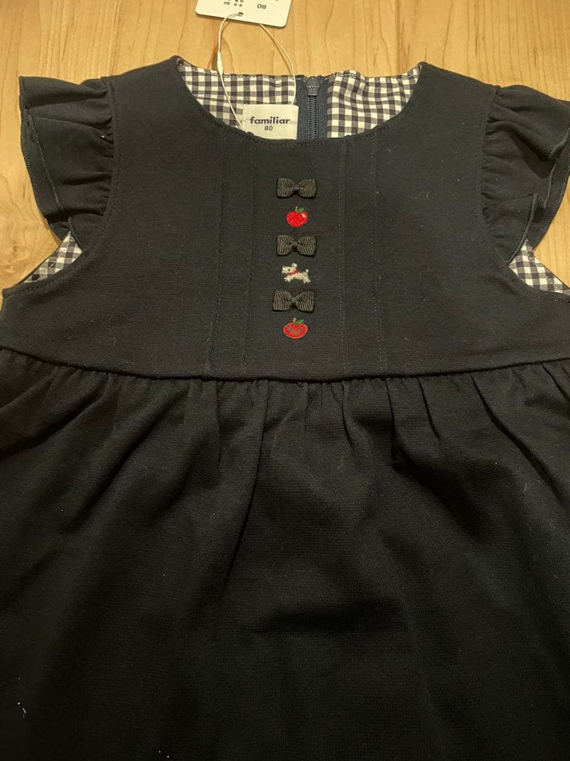 familiar ネイビー ワンピース 80