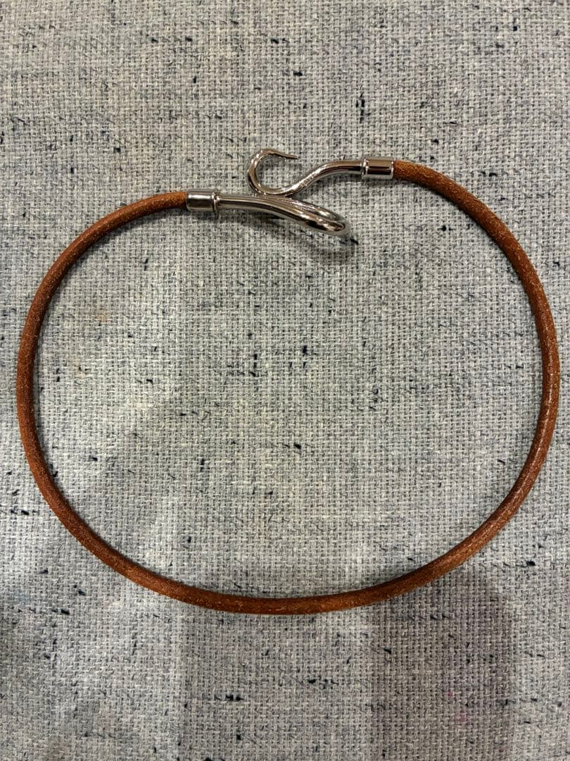 HERMES エルメス ジャンボ ブレスレット/チョーカー シルバー金具