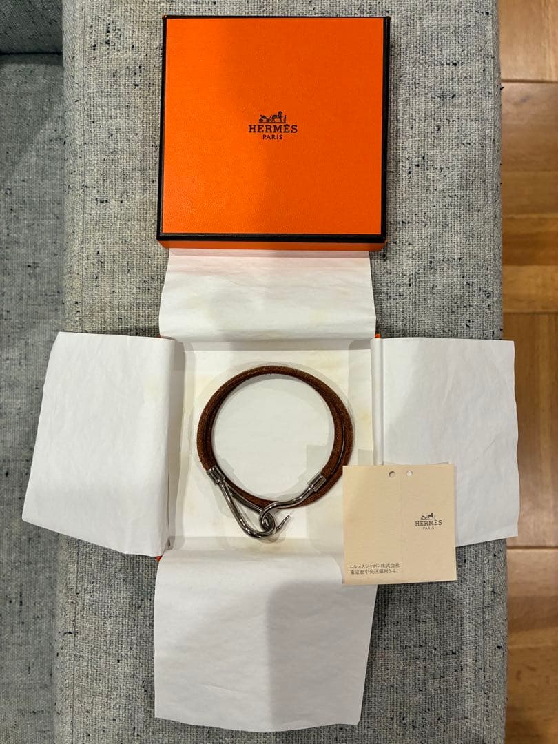 HERMES エルメス ジャンボ ブレスレット/チョーカー シルバー金具
