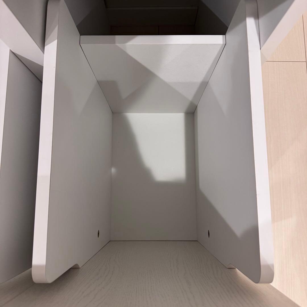 【新品】ゴミ箱収納 ホワイト 組立済 キッチン収納棚 ラック