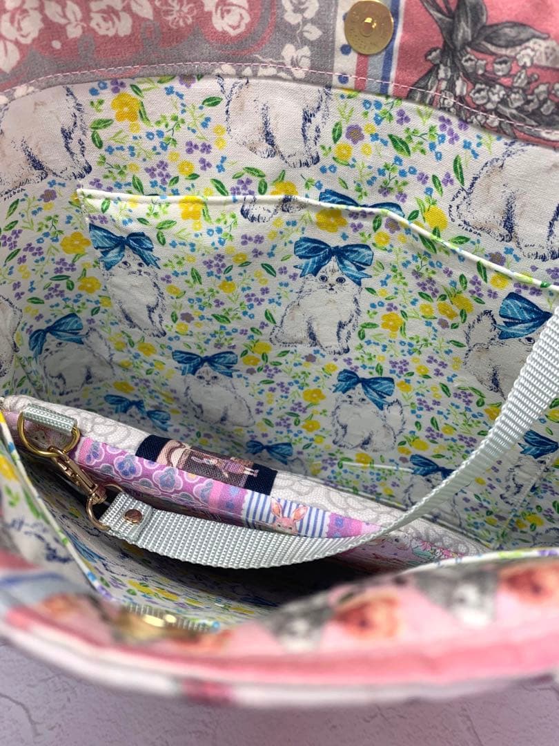 フリルバッグ ポーチ 2点セット ビッグコラコラ ジョリーフルール 女の子 白