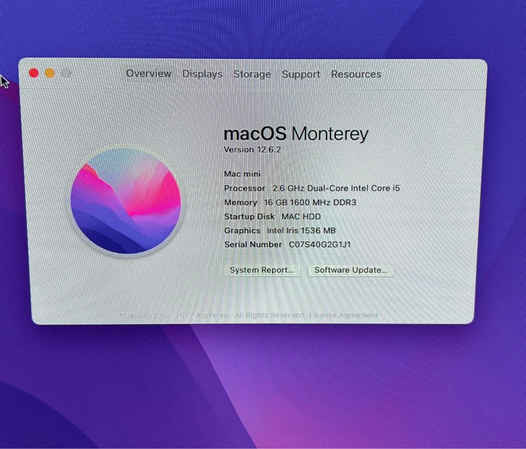 Macデスクトップ Mac mini i5 16GB 128GB SSD 1TB HHD 2014