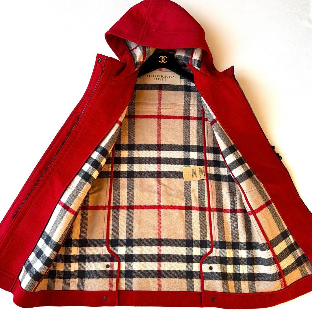 【訳あり】希少サイズ✨BURBERRY BRIT ダッフルコート　レッド